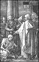 Durer, St Peter and St John Healing the Cripple at the gate to the temple