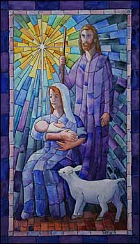 'The Holy Family? (2020), an original watercolor by Ralph F. Wilson