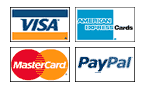 We accept Visa, MasterCard, American Express, and PayPal