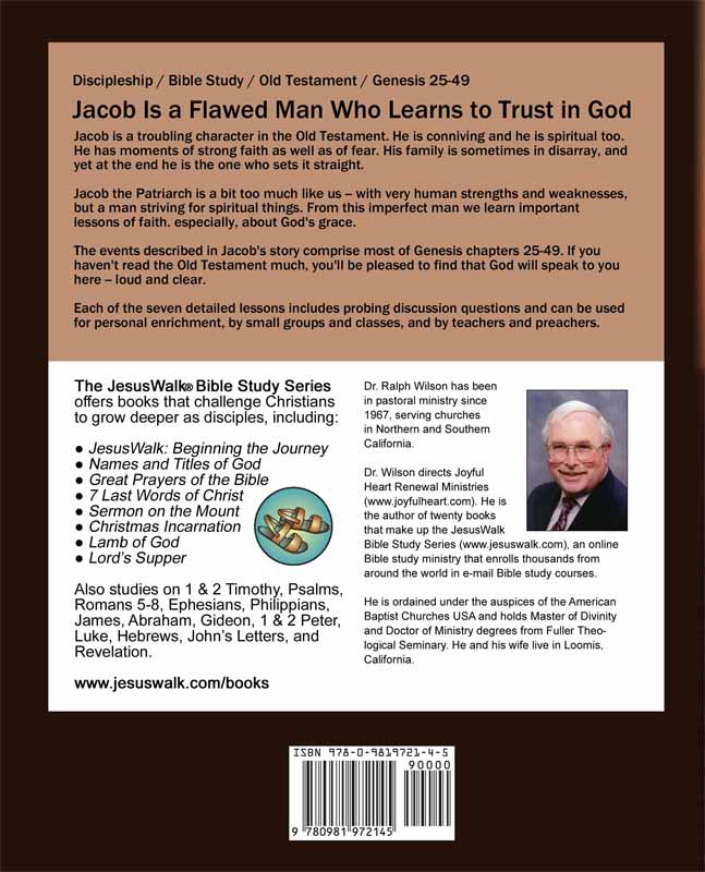 Discipleship Lessons from the Life of Jacob, back cover