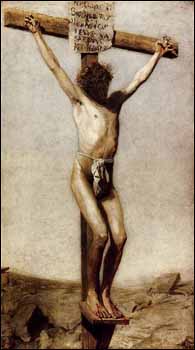 Thomas Eakins (American painter, 1844-1916), 'The Crucifixion' (1880), Oil on canvas, 96 x 54 inches, Philadelphia Museum of Art.