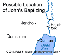 Possible location of John's baptizing