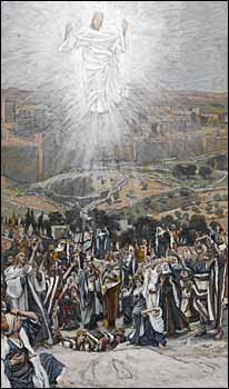 James J. Tissot, 'The Ascension as Seen from the Mount of Olives ' (1886-94)