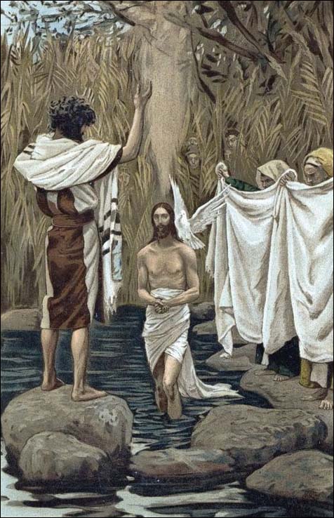 The Baptism of Jesus (1886-96), watercolor.