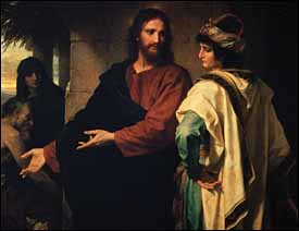 Heinrich Hoffman (1824-1911), Jesus and the Rich Young Man (1889), Riverside Church, New York.