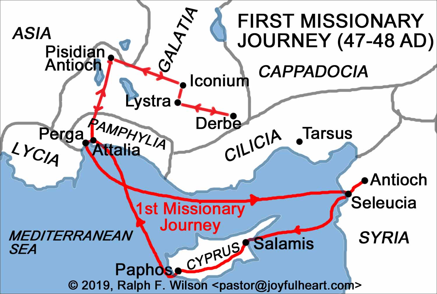 Missionary journey first pauls Citadel Square