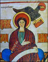 St. John, Lindisfarne Gospels, folio 209