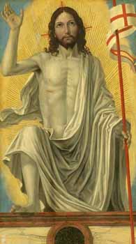 Ambrogio di Stefano Bergognone (ca. 1460-1523), Christ Risen from the Tomb (c. 1490), oil on panel, National Gallery of Art, Washington, DC.