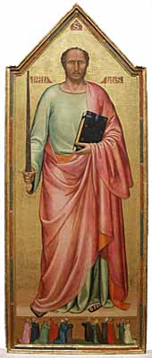 Bernardo Daddi, 'St. Paul' (1333), tempera on panel, 233.7 x 89.2 cm, National Gallery of Art, Washington, DC.
