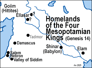 Homelands of the Four Mesopotamian Kings.