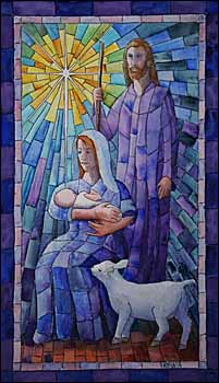 'The Holy Family (2020), an original watercolor by Ralph F. Wilson