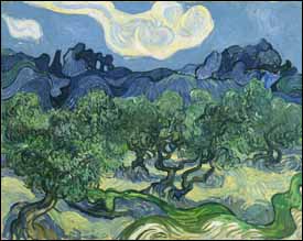 Vincent Van Gogh, 'The Olive Trees' (1889), oil on canvas, 36 x 29 in, Museum of Modern Art, New York.