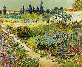 Vincent Van Gogh, 'Garden at Arles' (1888), oil on canvas, 32 x 40 in, Kunstmuseum The Hague, Netherlands.