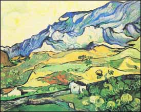 Vincent Van Gogh, 'Les Alpilles' (1889), oil on canvas, 23 x 28 in,  Kröller-Müller Museum, Otterlo, Netherlands.