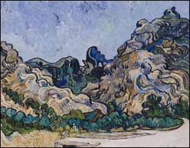 Vincent Van Gogh, 'Mountains at Saint-Rémy' (1889), oil on canvas, 29 x 36 in, Solomon R. Guggenheim Museum, New York.