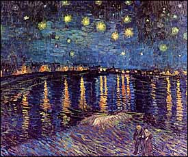 Vincent Van Gogh, 'Starry Night over the Rhone' (1888), oil on canvas, 28 x 36 in., Musée d'Orsay, Paris.