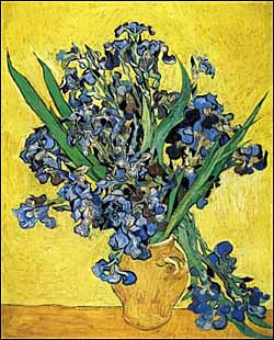 Vincent Van Gogh, 'Irises' (1890), oil on canvas, 23 x 74 cm, Van Gogh Museum, Amsterdam.