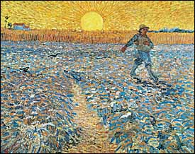 Vincent Van Gogh, 'The Sower at Sunset' (1888), oil on canvas, 21 x 32 in, Kr&ouml;ller-M&uuml;ller Museum, Otterlo, Netherlands.