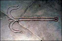 Anchor, Catacomb of Priscilla, Rome