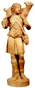 Statue of the Good Shepherd, from the Catacomb of Domitilla, Rome