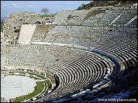 Roman theater at Ephesus held 24,000 people