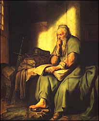 Rembrandt, "St. Paul in Prison" (1627)