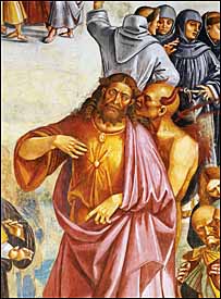Detail from Luca Signorelli, 'Sermon and Deeds of the Antichrist' (1499-1502), fresco, Chapel of San Brizio, Duomo, Orvieto, Italy.