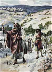 James J. Tissot, 'David Quits Jerusalem' (1898-1902), gouache on board, The Jewish Museum, New York.