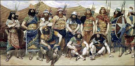 James J. Tissot, 'David's Valiant Men'(1896-1902) gouache on board, Jewish Museum, New York.