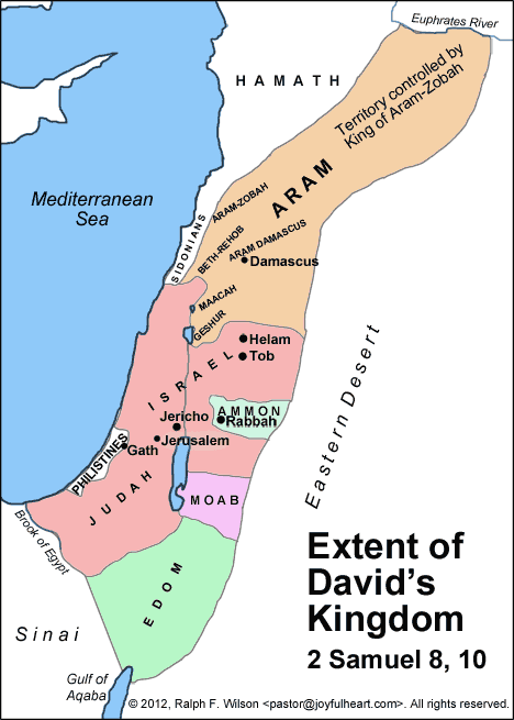 Map: The Extent of David's Kingdom (2 Samuel 8 , 10).