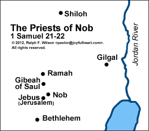 Map: The Priests of Nob.