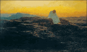 Briton Riviere, 'The Temptation in the Wilderness' (1898)