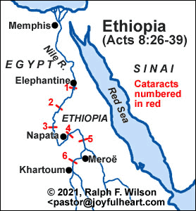 The ancient kingdom of Ethiopia (Kush)
