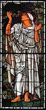 Edward Burne-Jones, 'Elijah in the Wilderness' (1883), stained glass