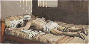 James J. Tissot, 'Elijah Raiseth the Widow's Son' (1896-1902)