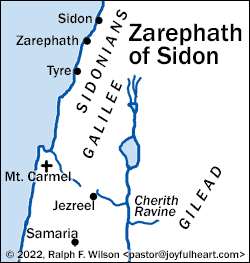 Location of Zarephath