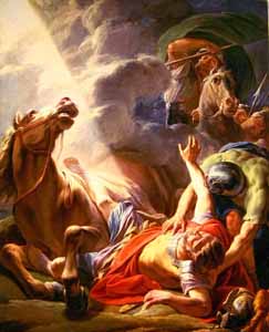 Nicolas-Bernard Lépicié, �La Conversion de Saül � (1767), oil on canvas. Saul was the last person you would expect to display God�s glory, but God chose him.
