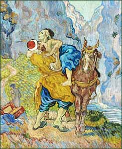 Vincent Van Gogh, 'The Good Samaritan' (1890), after Delacroix, oil on canvas, 73 x 59.5 cm, Krller-Mller Museum, Otterio, Netherlands