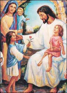 Detail from Venetia Epler (1912-2005), 'Jesus and the Children'