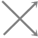 Crossed arrows  X