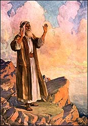 J.H. Hartley (illustrator), 'Moses Praying' (1922)