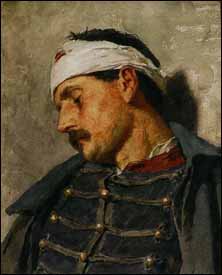 Albrecht Anker, 'Wounded Soldier' (1870s)