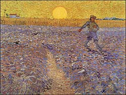 Van Gogh, Sower with Setting Sun (1888)