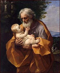 Guido Reni, St. Joseph with Infant Christ in His arms (1620s)