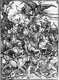 Albrecht Dü
rer, 'Four Horsemen of the Apocalypse' (1498), woodcut.