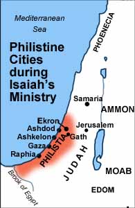 Philistine cities during Isaiah's ministry.