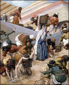 James J. Tissot, 'The Gathering of the Manna' (1896-1903), gouache on board, 11-7/16