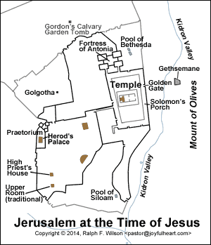 Location of Jesus' Trial at Herod's Palace and Praetorium