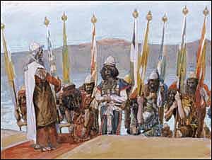 James J. Tissot, 'Moses Blesses Joshua before the High Priest' (1896-1902), gouache on board, Jewish Museum, New York.