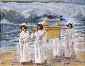 James J. Tissot, 'The Ark Passes Over Jordan' (1896-1902), gouache on board, 8-3/8 in. x 10-13/16 in., The Jewish Museum, New York.